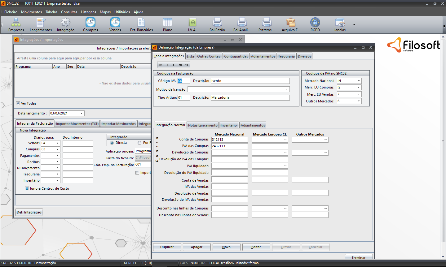 Snc.32 - Contabilidade › Filosoft Software
