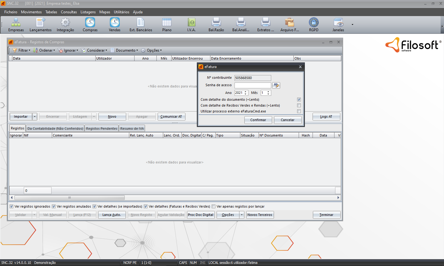 Snc.32 - Contabilidade › Filosoft Software